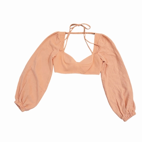 Jonathan SIMKHAI Enya Crop Top in Sorbet Size 4 NWT - Picture 5 of 9